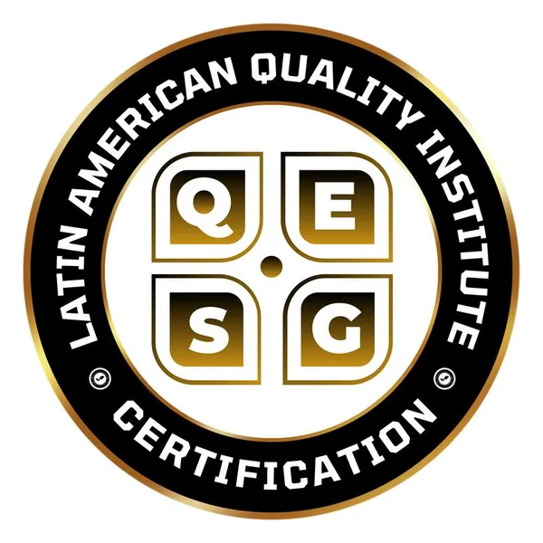Sello de certificación QESG del Latin American Quality Institute otorgado a Memories Sound Live